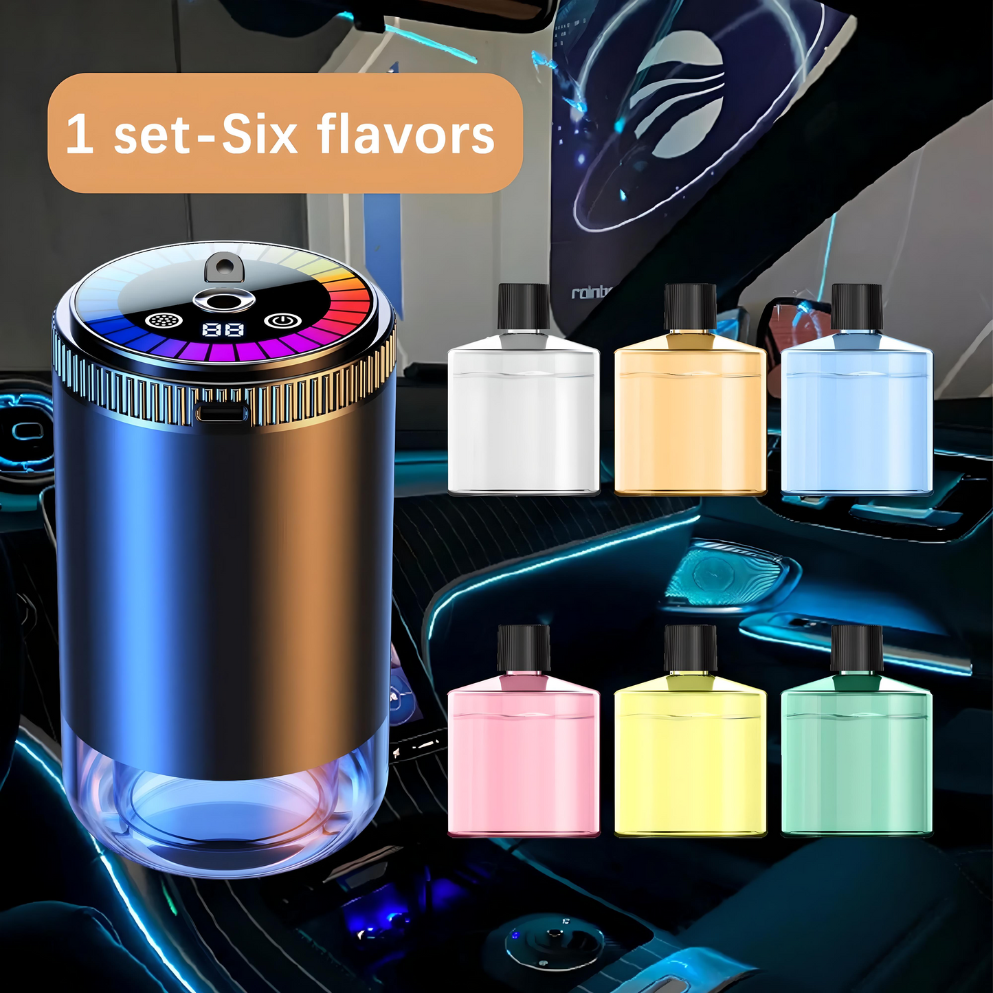 Starry Sky Smart Car Freshener Diffuser + Six Fragrances